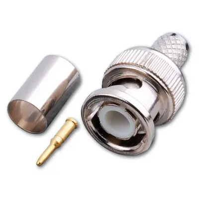 BNC Male Connector for RG58 / RG142 / RG223 / RG400 / LMR195 / RFC195 cables