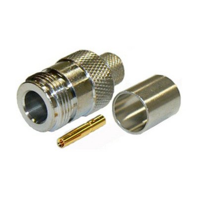 N-Type Female Connector For RG8U / RG213 / LMR400 / LMR400UF / RFC400 / RFC400DB / RFC400UF cables