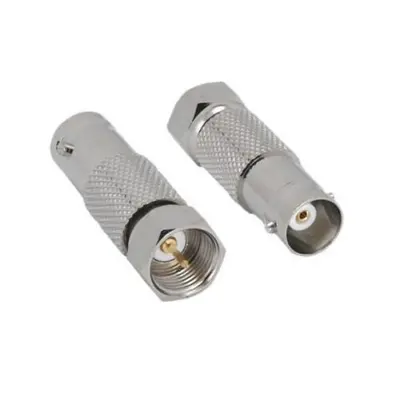 F-type coax coaxial male to BNC female connector
