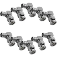 Right Angle BNC Male to BNC Female Video Cable Adapters - 90 Degree