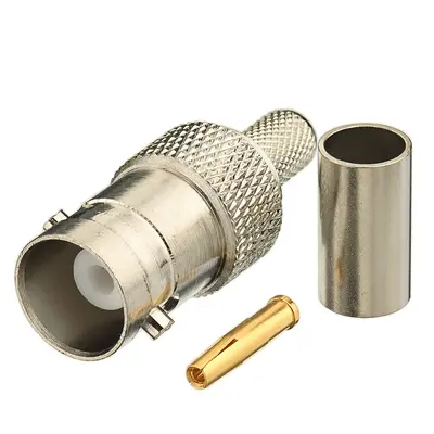 BNC Female Connector for RG58 / RG142 / RG223 / RG400 / LMR195 / RFC195 cables