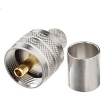 PL-259 Connectors Crimp PL 259 UHF Male Plug RF Coaxial Connector for LMR400 RG8 9913 RG214 RG213 Coax Cable