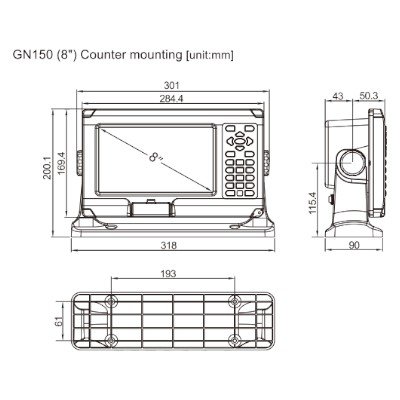 XINUO, GN150(8″) Multi-system Shipborne Radionavigation Receiver