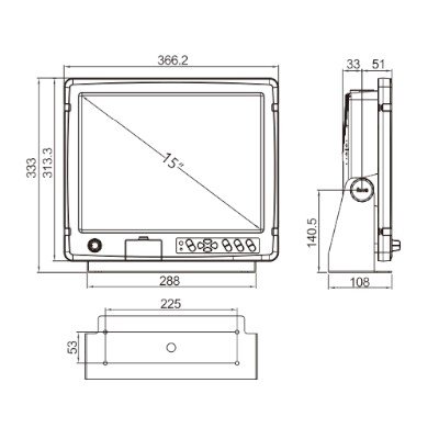 XINUO, HM-5900(15″) Class B Automatic Identification System