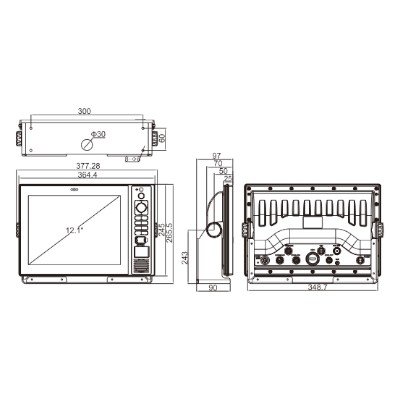 XINUO, XN60BD(12.1″) Multi-Function Display