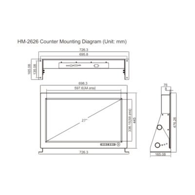 XINUO, HM-2626 27 inch Marine LCD Monitor