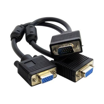 Saisn, VGA To Display Port VGA Splitter Cable - 1 Male To 2 Female