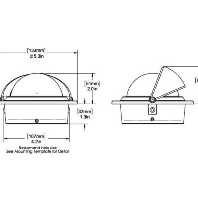 Ritrchie Voyager Compass, F-83B Flush Mount