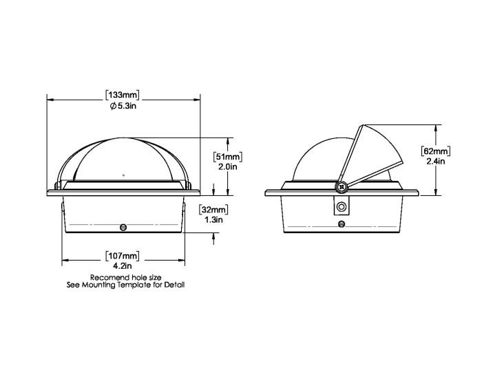 Ritrchie Voyager Compass, F-83B Flush Mount - Image 2