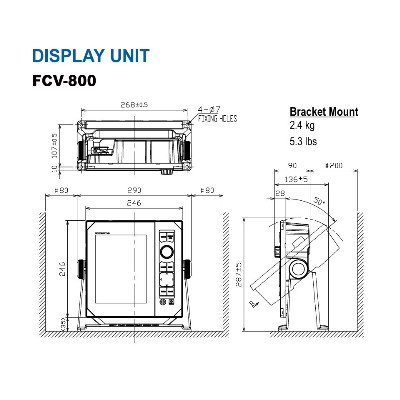 Furuno, FCV-800 8.4" COLOR LCD FISH FINDER - Image 3