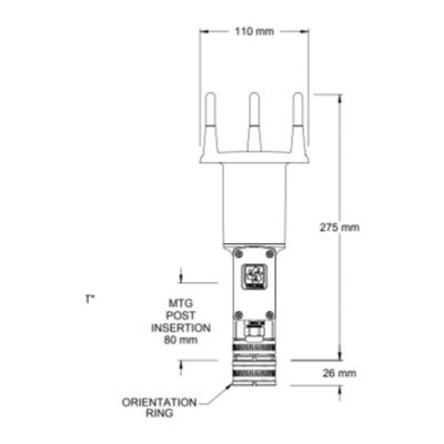 Young, 86004 Ultrasonic Anemometer – Heated