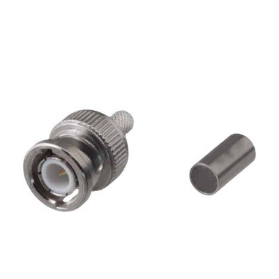 AC ANTENNAS, 910000-A BNC-male Crimp Connector For RG58C/U Cable.