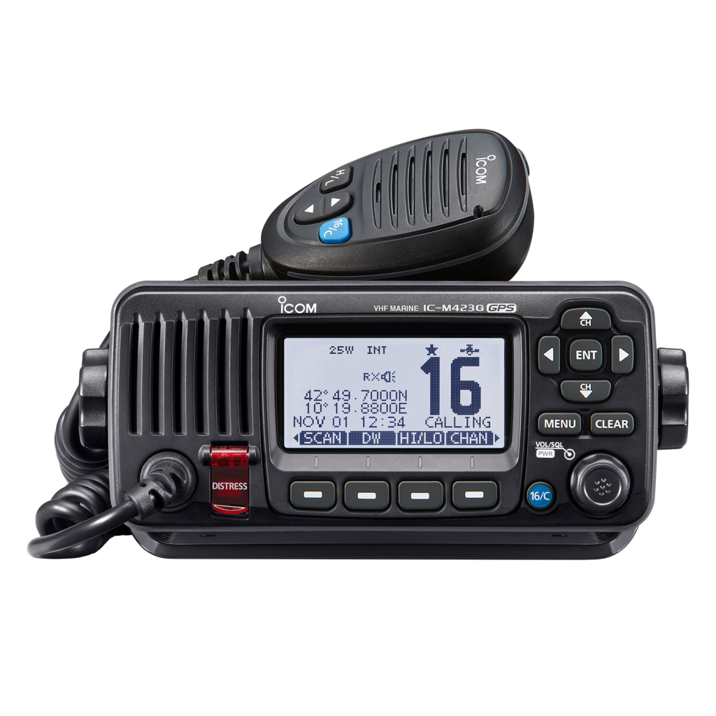 Icom, IC-M423GE Fixed-Mount Marine VHF Transceiver with Built-In GPS