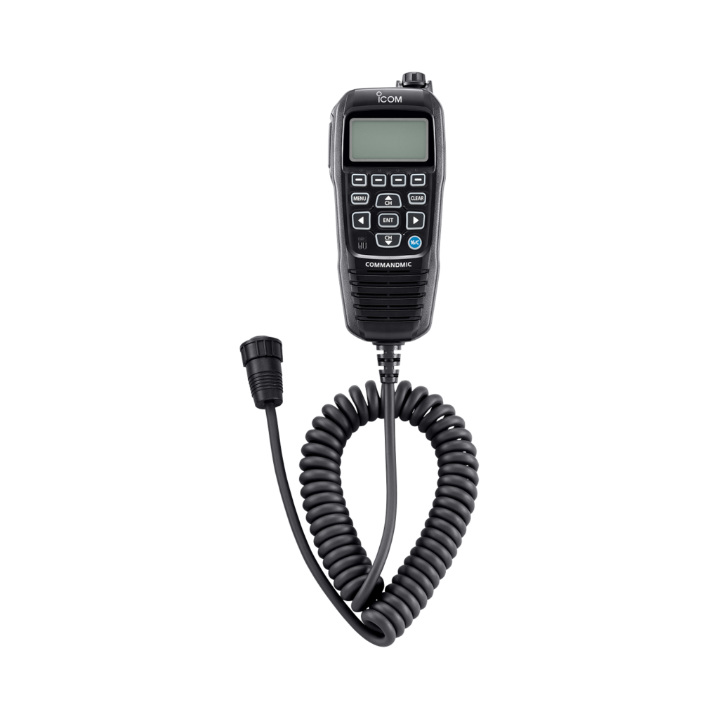 Icom, HM-195B CommandMic Remote Control Handset with Amber Backlit LCD (Black Finish)