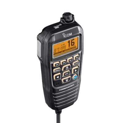 Icom, HM-195B CommandMic Remote Control Handset with Amber Backlit LCD (Black Finish)
