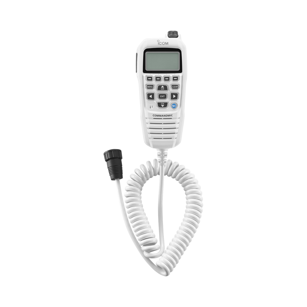 Icom, HM-195SW CommandMic Remote Control Handset with Backlit LCD (Super White Finish)