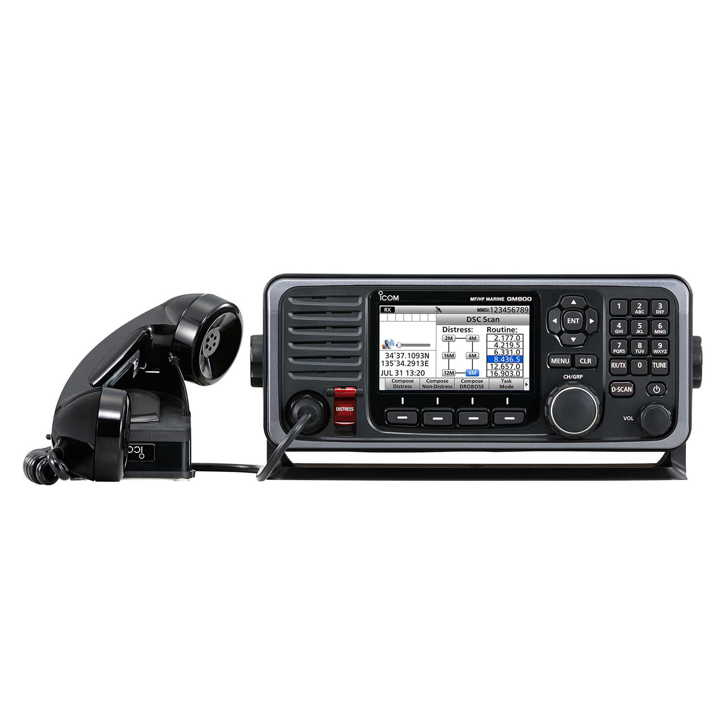Icom, GM800 GMDSS Class A MF/HF Marine Transceiver