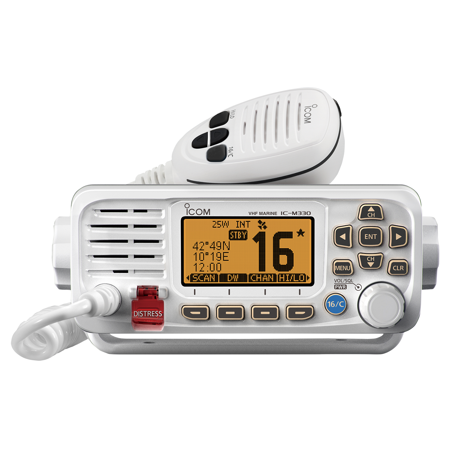 Icom, IC-M330GE Ultra-Compact Marine VHF Transceiver with Built-In GPS - Image 3