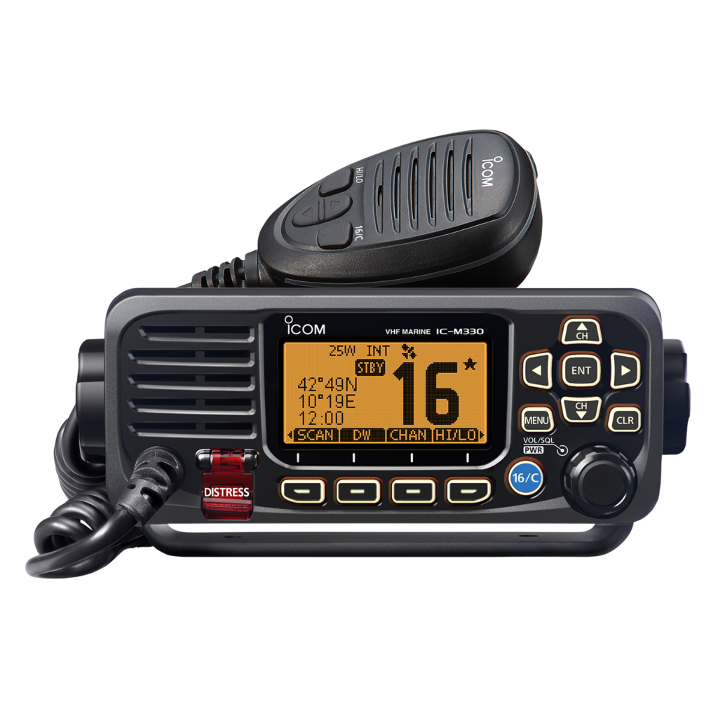 Icom, IC-M330GE Ultra-Compact Marine VHF Transceiver with Built-In GPS