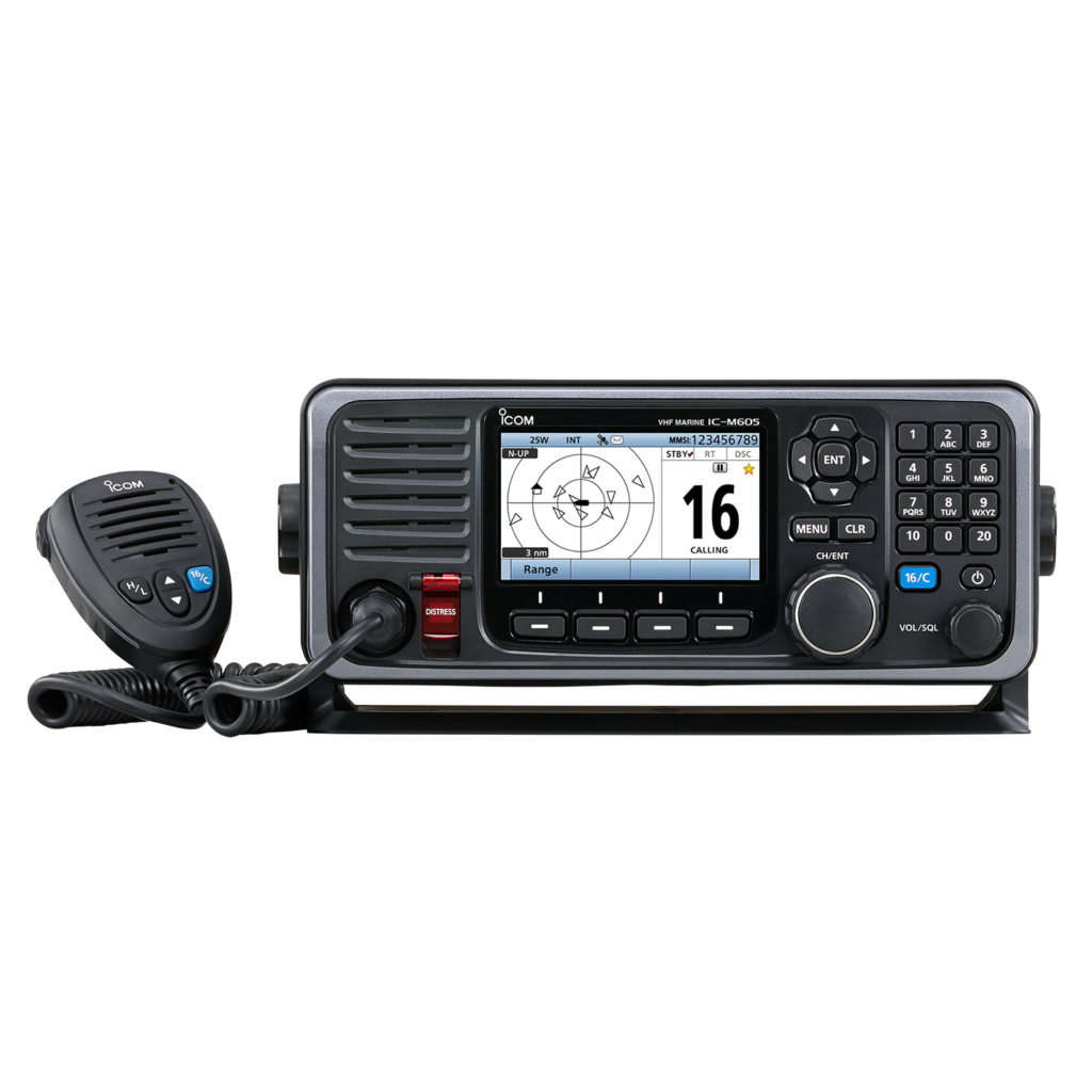 Icom, IC-M605EURO Advanced Fixed-Mount Marine VHF Transceiver with Built-In Class D DSC and AIS Receiver