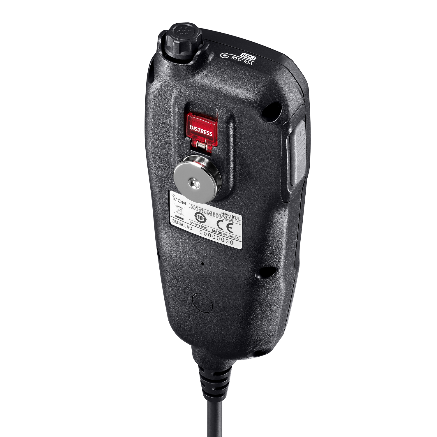 Icom, HM-195GB CommandMic Remote Control Handset with Backlit LCD - Image 2