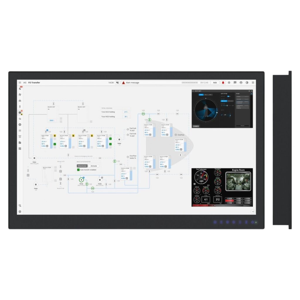 Hattland, ED 32T01 UHD 32-Inch 4K Ultra HD Professional Marine Display Monitor